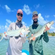 Double bonefish catch
