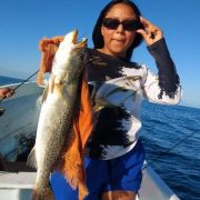 girl with torut catch Celestun