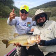 happy anglers with great catch at Mateos Lake