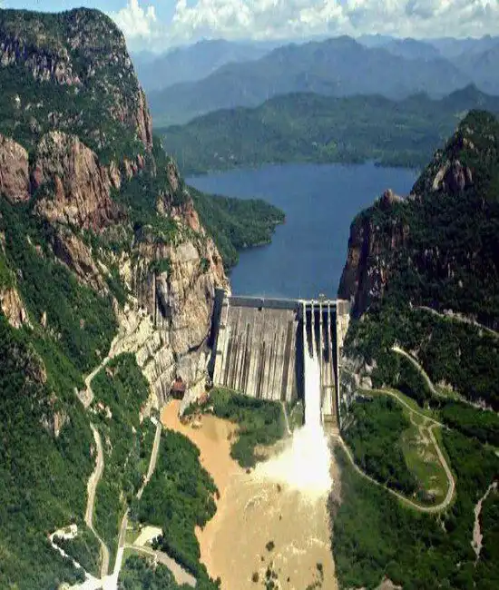 Beautiful aereal view of Lake Huites 1