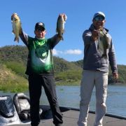 Double bass catch at Mateos lake