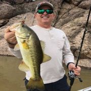 Angler with amazing black bass catch at Mateos Lake