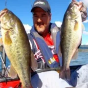 Incredible double black bass catch at Lake Mahone