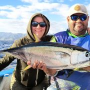 ngler and guide celebrate tuna catch