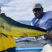 Golden mahi mahi catch in Bahía