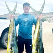 Double mahi-mahi catch in Baja