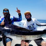 Mighty blue marlin catc at bahía de los sueños