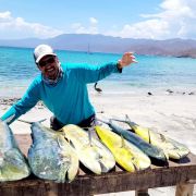 Mahi mahi fishing frenzy at Ensenada de los Sueños