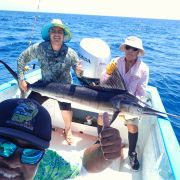 Trophy swordfish catch in Bahía de los sueños