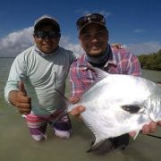 Permit fly fishing in Tulum