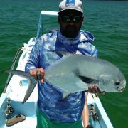 Fly fishing in Campechen Lagoon, Boca Paila.