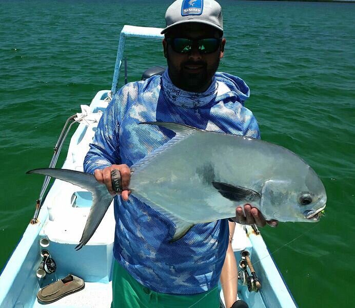 Fly fishing in Campechen Lagoon, Boca Paila.