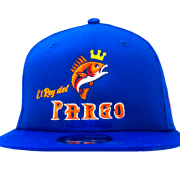 Gorra New Era personalizada de pesca con logo El Rey del Pargo.