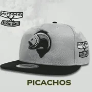 cap featuring a tonal camo finish, 3D bass front embroidery and Lake Picachos Black Bass side patch.